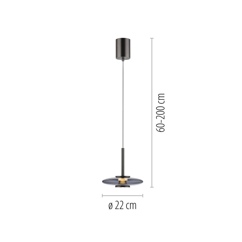 Lustra Paul Neuhaus PURE VITRUM 2xLED Gri