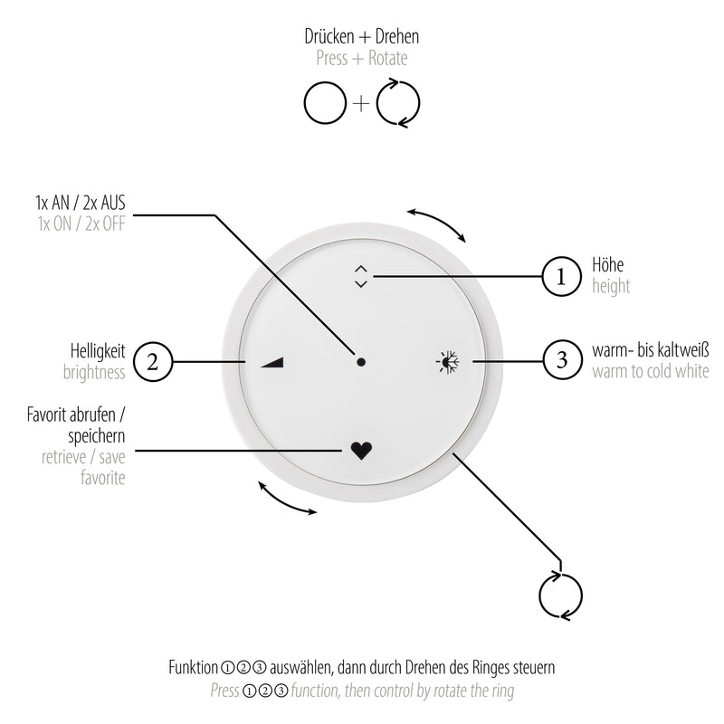 Lustra Paul Neuhaus PURE E-LOOP 2xLED Gri