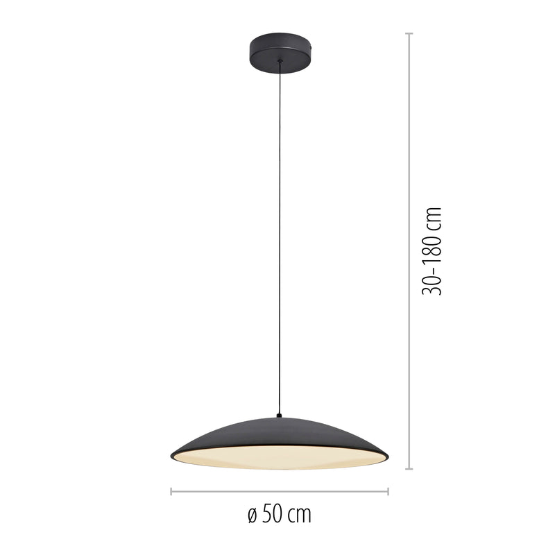 Lustra Paul Neuhaus LENTE LED Negru