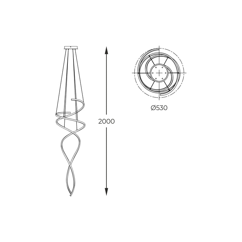 Lustra Zuma Line COCO LED Auriu
