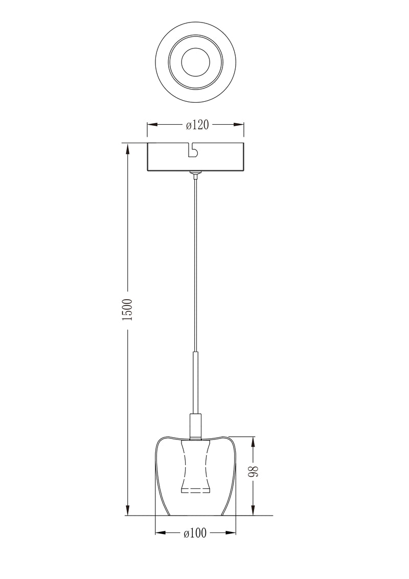 Lustra Zuma Line NELSON LED Negru