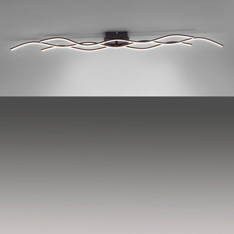 Plafoniera Paul Neuhaus WAVE 3xLED Negru