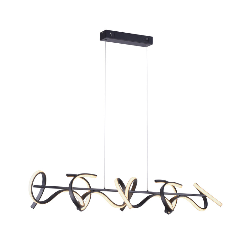 Lustra Paul Neuhaus CURLS 4xLED Negru
