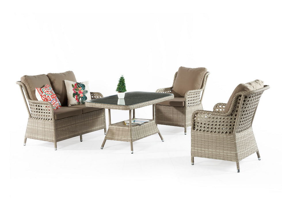 Set Lounge de Gradina Asi Home Cenova - Cappuccino