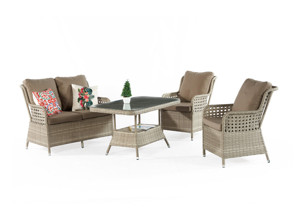 Set Lounge de Gradina Asi Home Cenova - Cappuccino