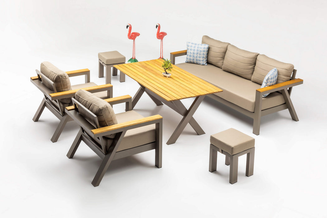 Set Lounge de Gradina Asi Home Daisy - Cappuccino