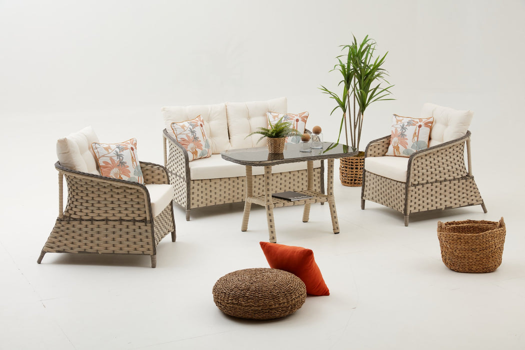 Set Lounge de Gradina Asi Home Zona - Crema