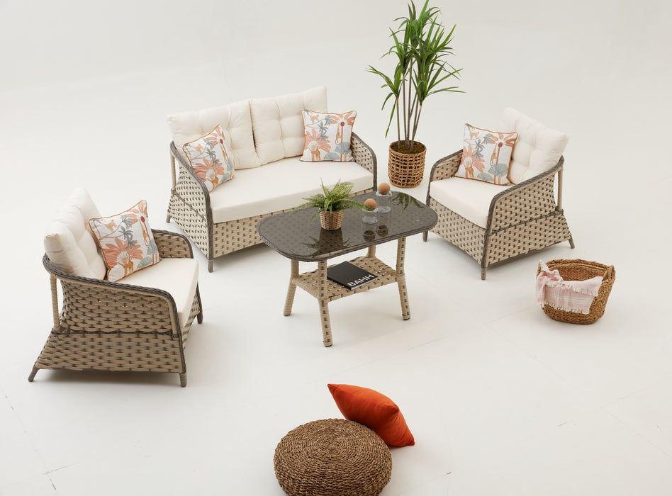 Set Lounge de Gradina Asi Home Zona - Crema