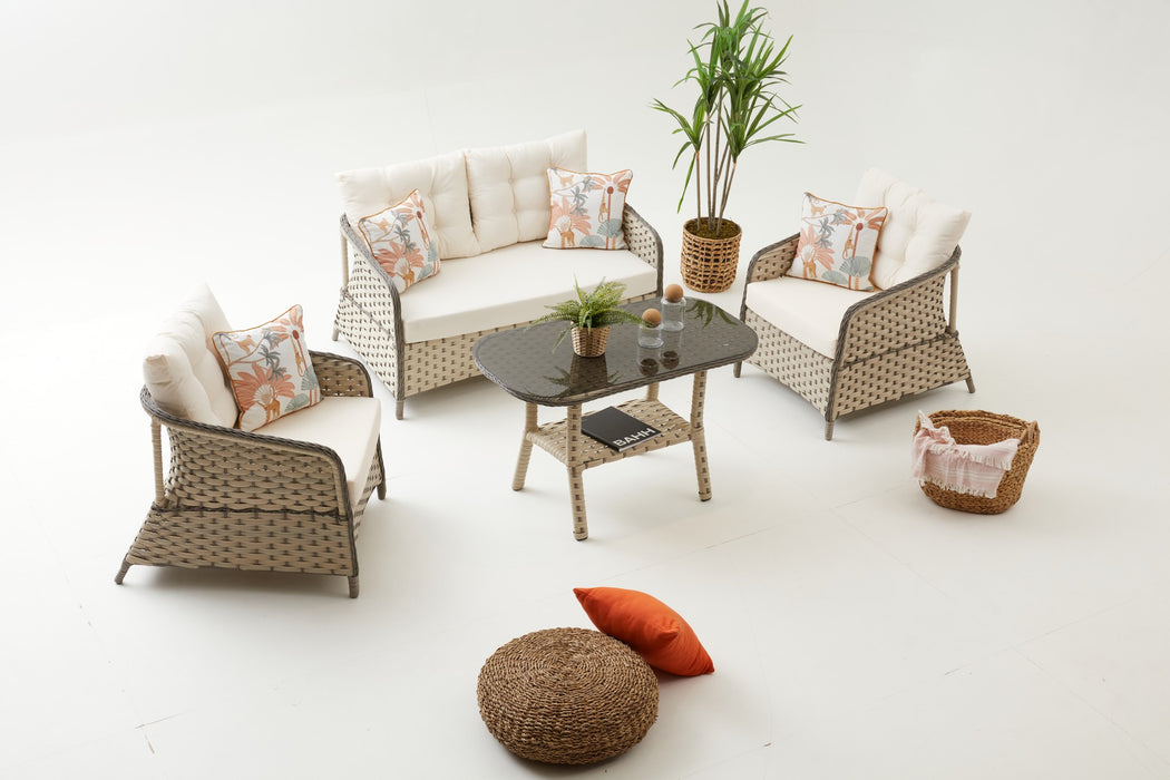 Set Lounge de Gradina Asi Home Zona - Crema