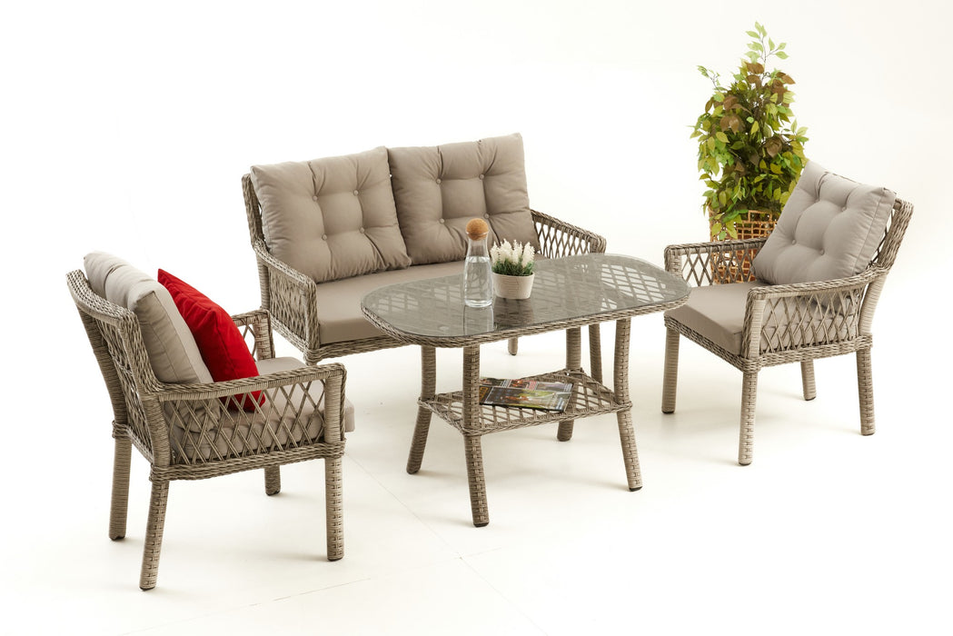 Set Lounge de Gradina Asi Home Pure 2 - Cremă