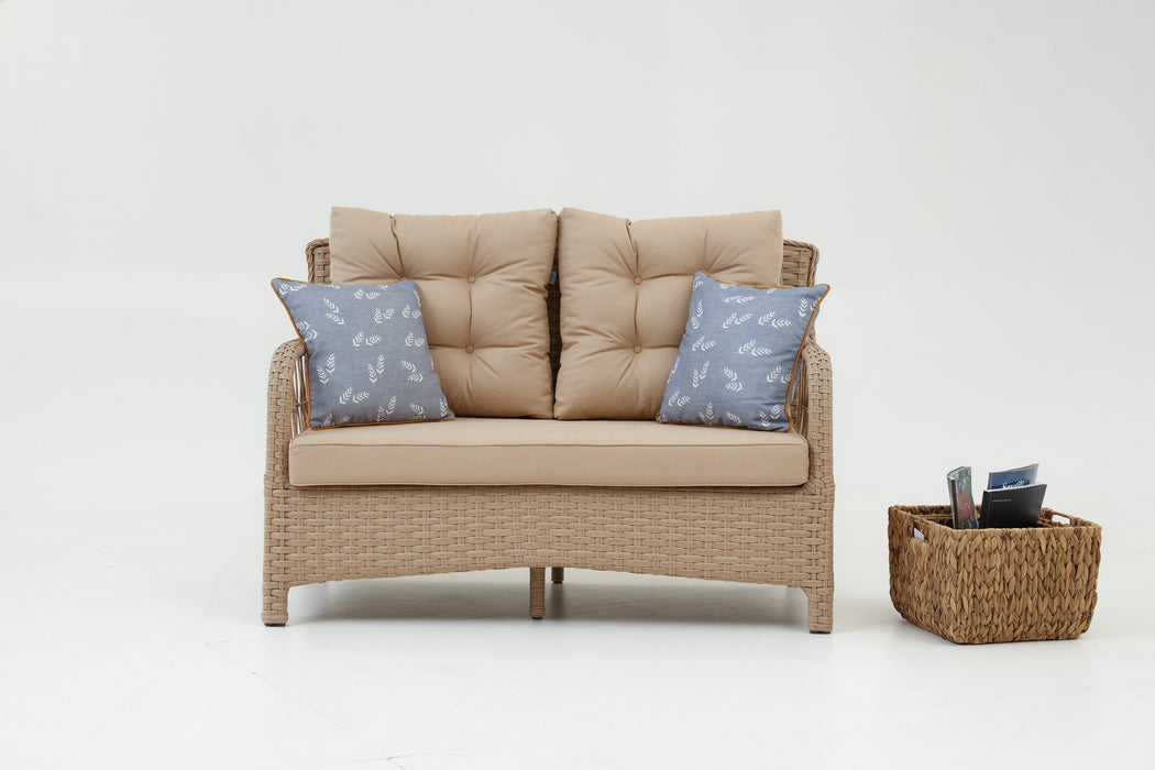 Set Lounge de Gradina Asi Home Vera Rattan (2+1+1+S)