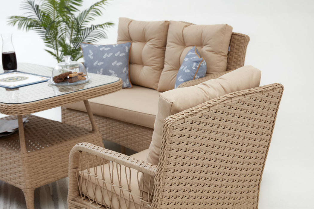 Set Lounge de Gradina Asi Home Vera Rattan (2+1+1+S)