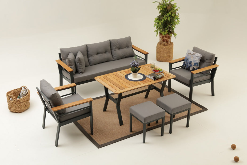 Set Lounge de Gradina Asi Home Atlantik (3+1+1+S)