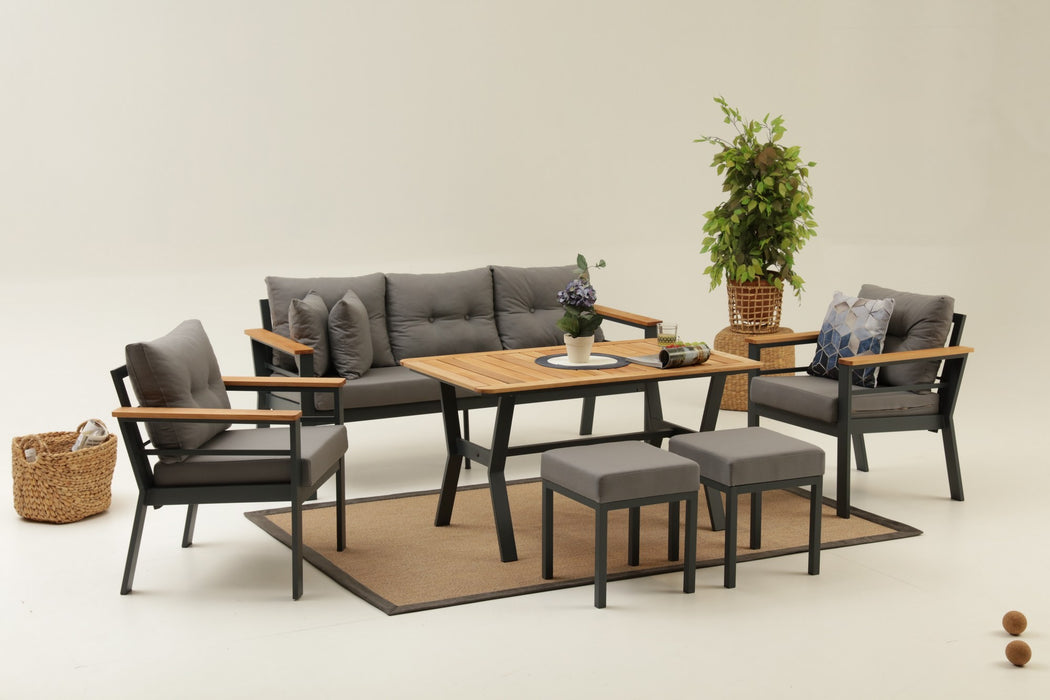 Set Lounge de Gradina Asi Home Atlantik (3+1+1+S)