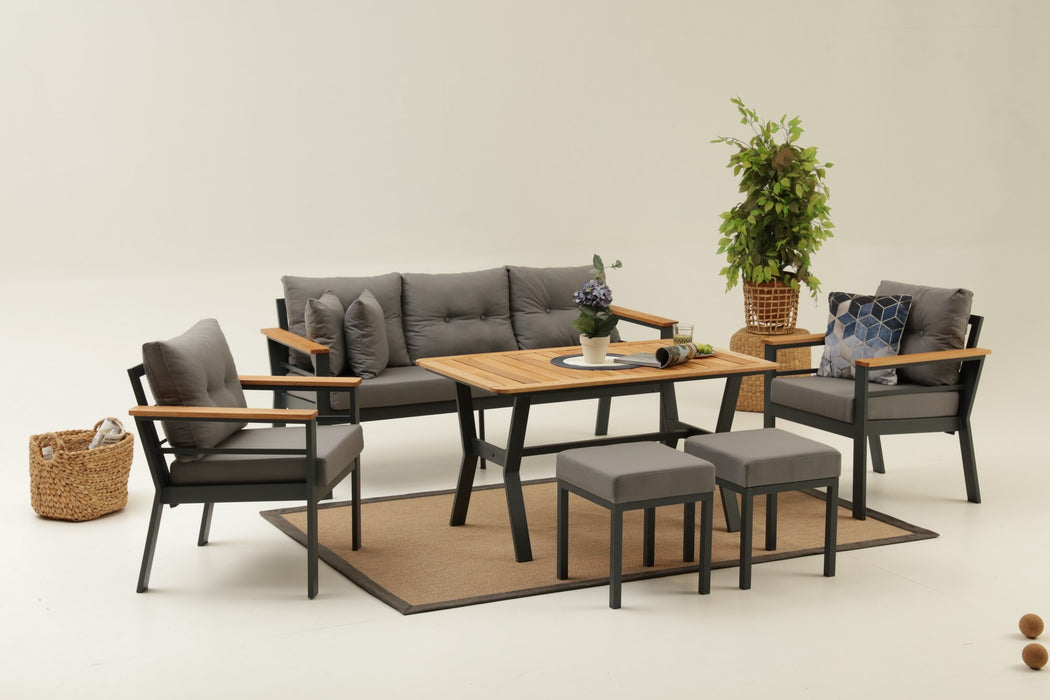 Set Lounge de Gradina Asi Home Atlantik (3+1+1+S)