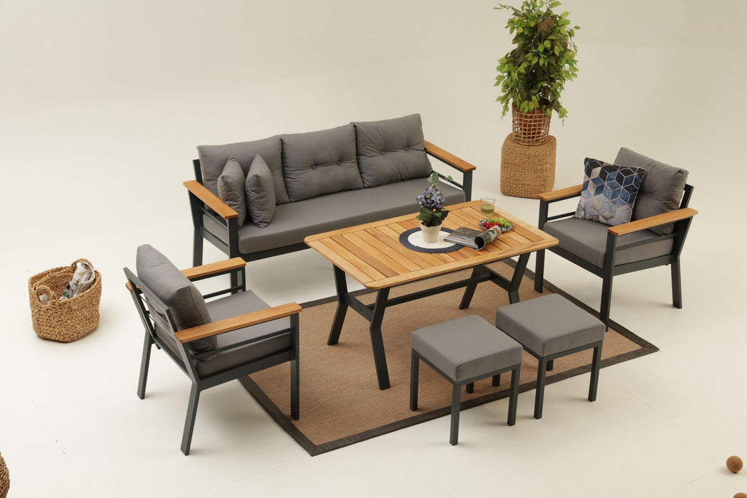 Set Lounge de Gradina Asi Home Atlantik (3+1+1+S)