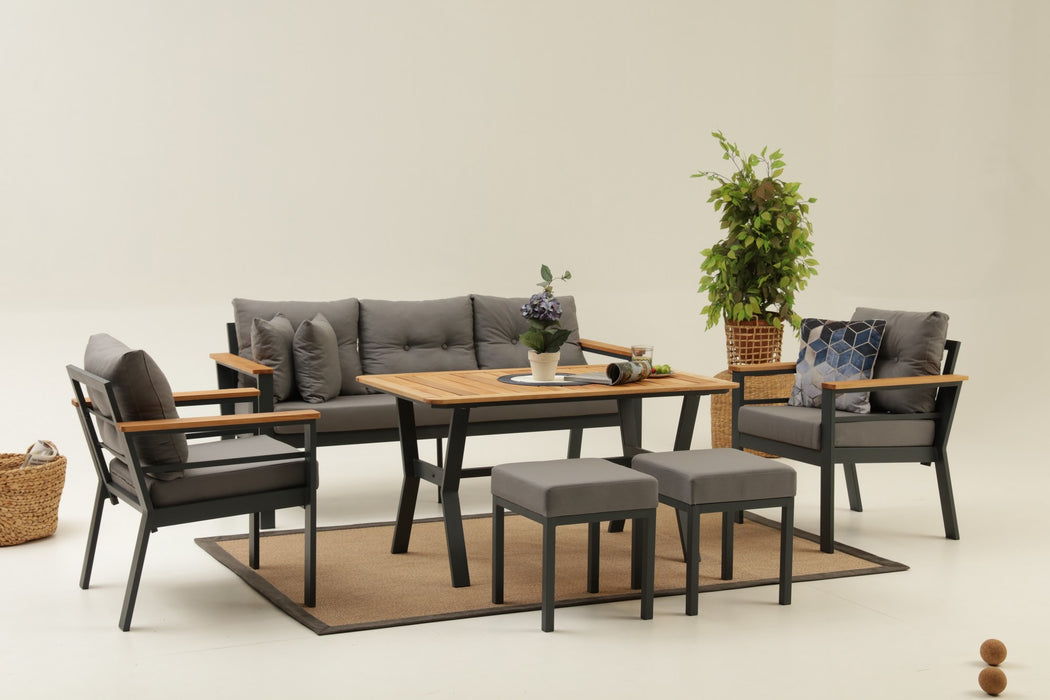 Set Lounge de Gradina Asi Home Atlantik (3+1+1+S)