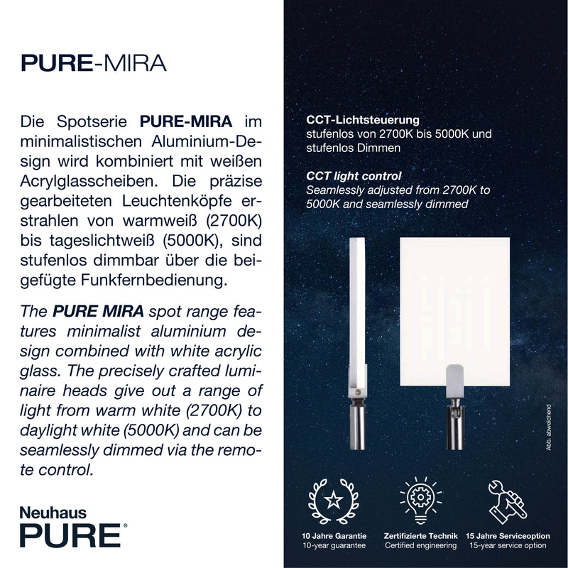 Aplica Paul Neuhaus PURE-MIRA LED Antracit
