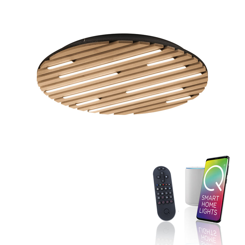 Plafoniera Paul Neuhaus Q-AKUSTIK LED Lemn