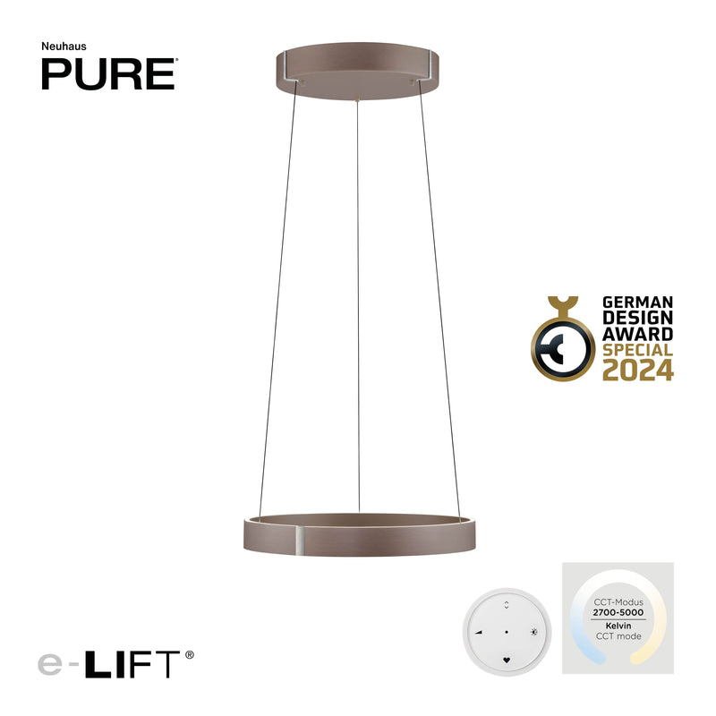 Lustra Paul Neuhaus PURE E-CLIPSE 2xLED Bronz Metalic
