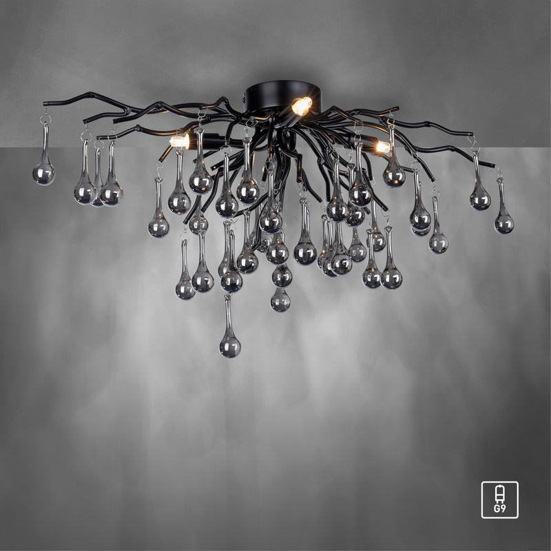 Plafoniera Paul Neuhaus ICICLE 4xG9 Negru