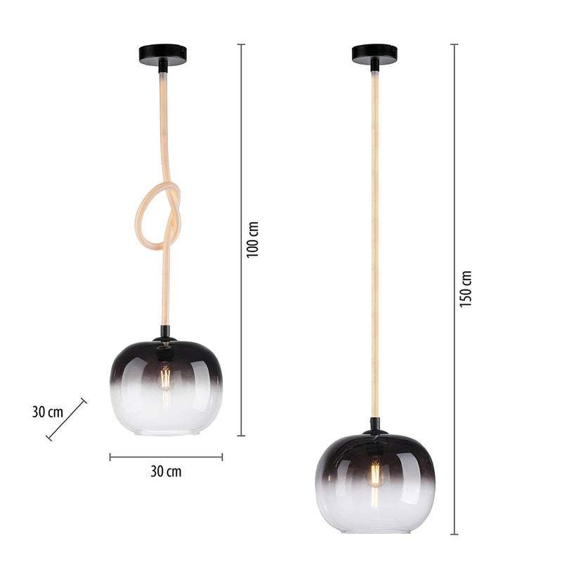 Lustra Paul Neuhaus LUMA 1xE27/LED Negru