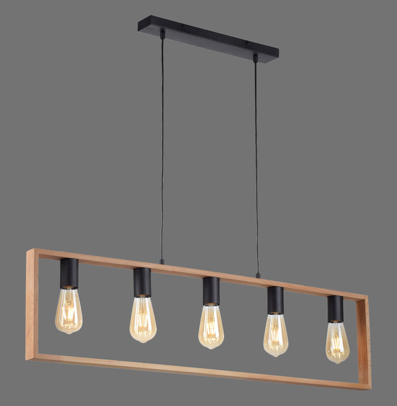 Lustra Paul Neuhaus FRANKY 5xE27 Negru
