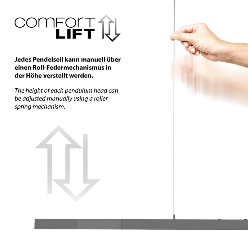Lustra Paul Neuhaus ADRIANA COMFORT LIFT LED Antracit