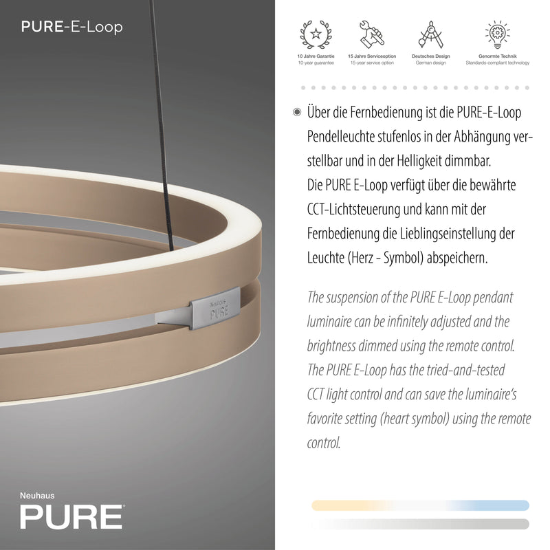 Lustra Paul Neuhaus PURE E-LOOP 2xLED Alama Mat