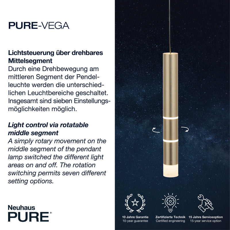 Lustra Paul Neuhaus PURE-VEGA 4xLED Alama Mat