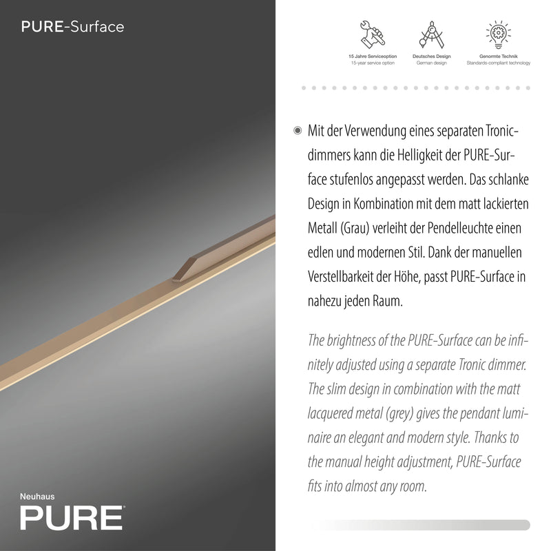 Lustra Paul Neuhaus PURE SURFACE LED Maro