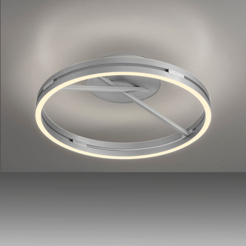 Plafoniera Paul Neuhaus PURE LOOP 2xLED Aluminiu