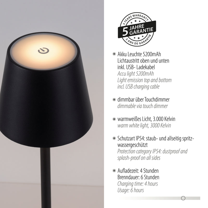 Veioza Zuma Line EURIA LED Negru