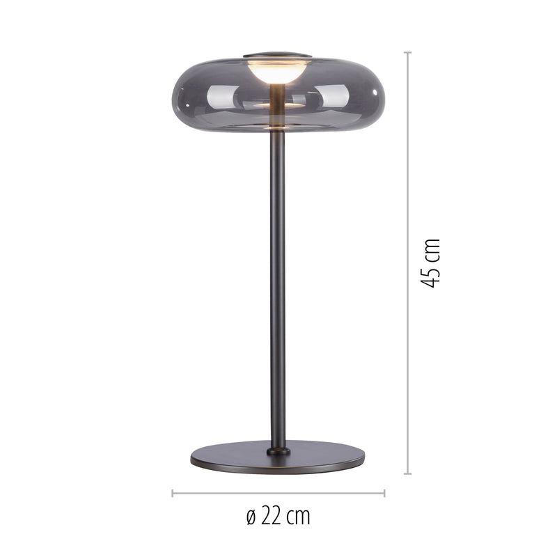 Veioza Paul Neuhaus POSH LED Gri