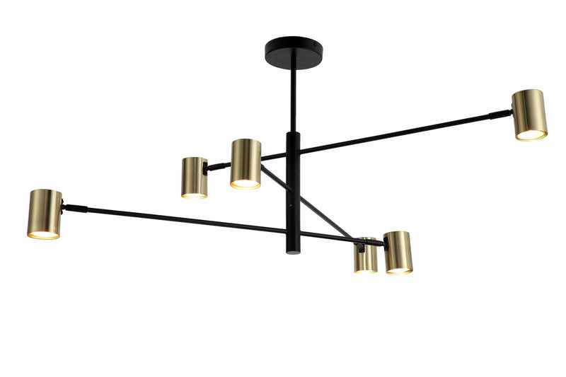 Lustra Zuma Line PEDRO 6xGU10 Negru