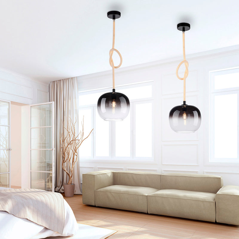 Lustra Paul Neuhaus LUMA 1xE27/LED Negru