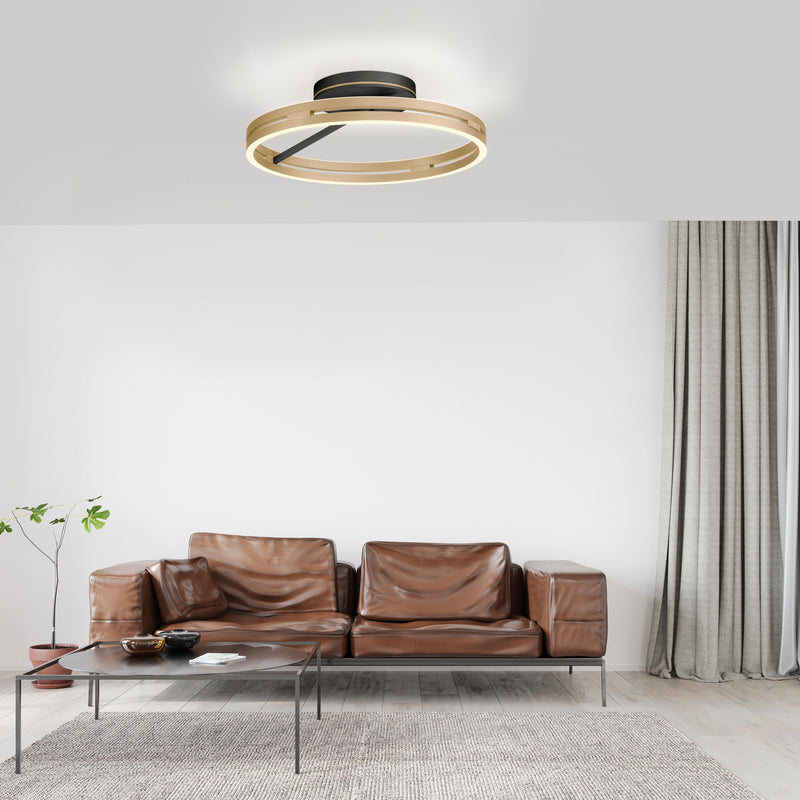 Plafoniera Paul Neuhaus PURE LOOP 2xLED Negru