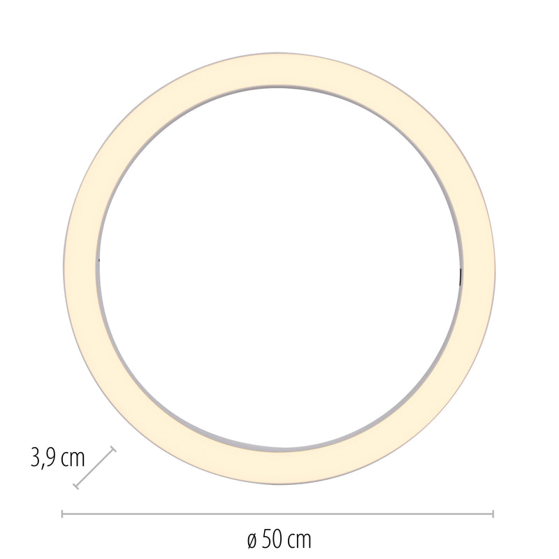 Plafoniera Paul Neuhaus PURE LINES ROUND LED Alb