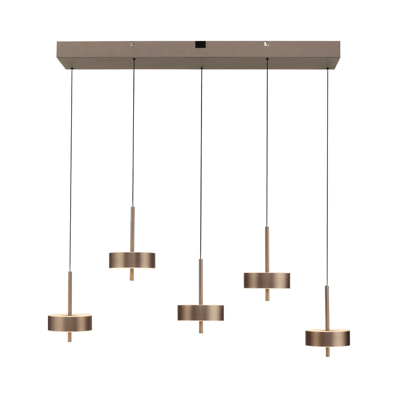Lustra Paul Neuhaus Q-ROTATE 5xLED Maro Metalic