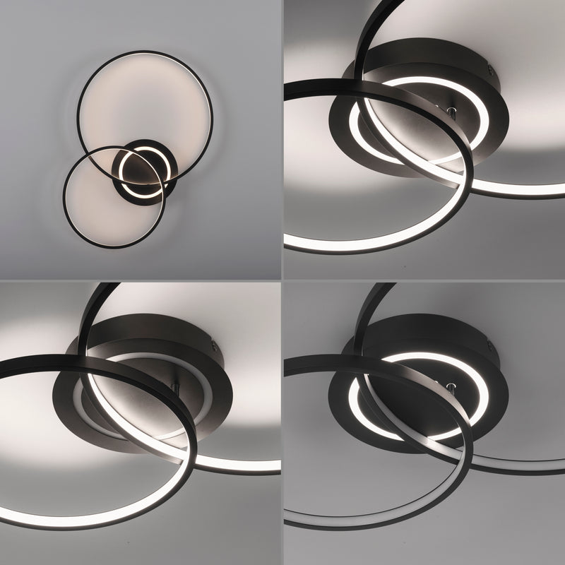 Plafoniera Paul Neuhaus ASMINA 3xLED Negru