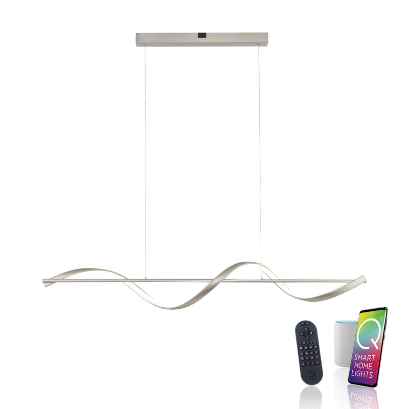 Lustra Paul Neuhaus Q-SWING LED Argintiu