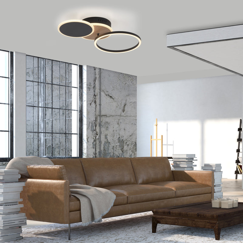Plafoniera Zuma Line SEVENT LED Lemn Decor