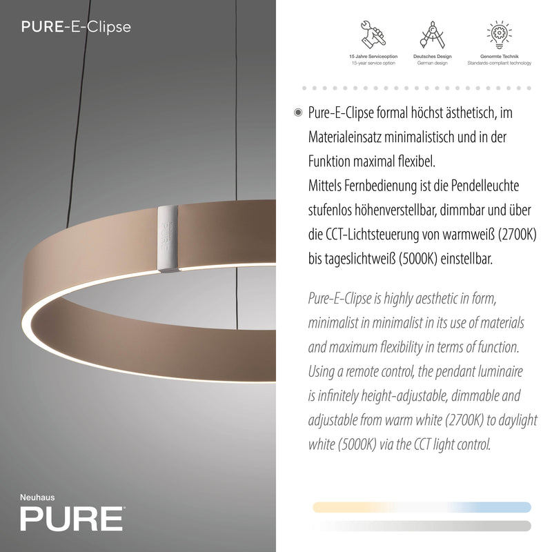 Lustra Paul Neuhaus PURE E-CLIPSE 2xLED Maro