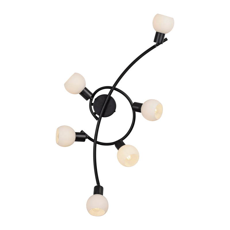 Plafoniera Paul Neuhaus LOKI 6xE14 Negru