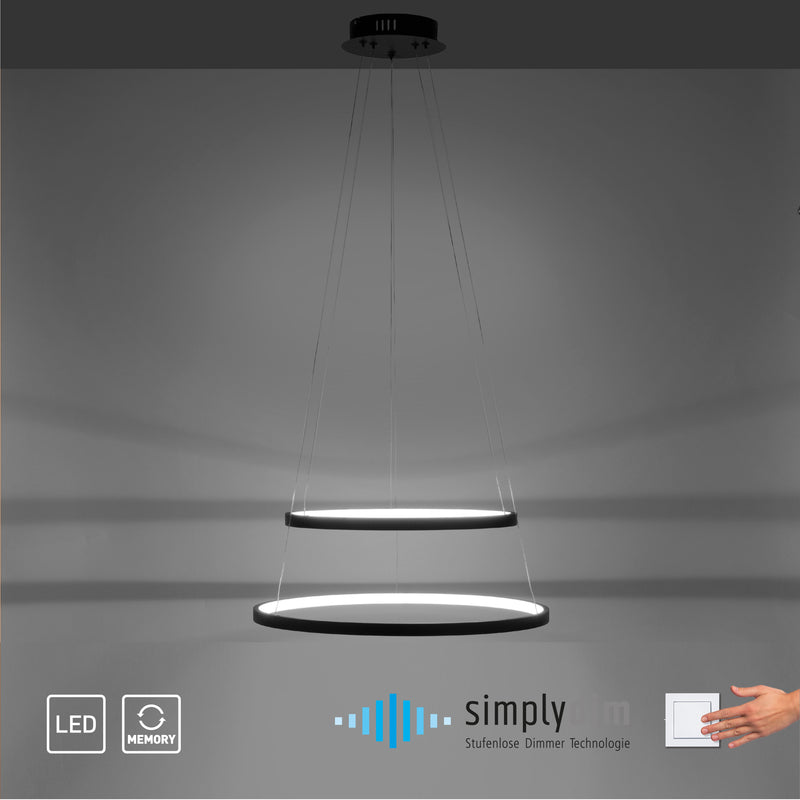 Lustra Paul Neuhaus CIRCLE 2xLED Antracit