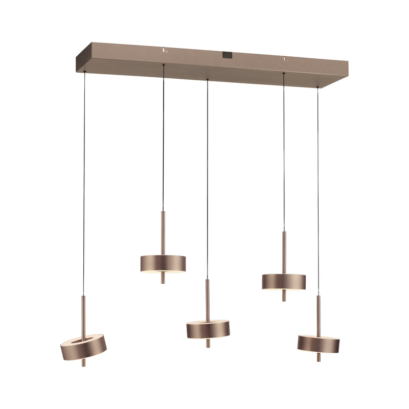 Lustra Paul Neuhaus Q-ROTATE 5xLED Maro Metalic