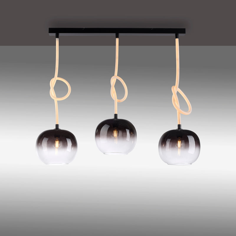Lustra Paul Neuhaus LUMA 3xE27/LED Negru