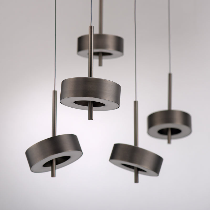 Lustra Paul Neuhaus Q-ROTATE 5xLED Maro Metalic