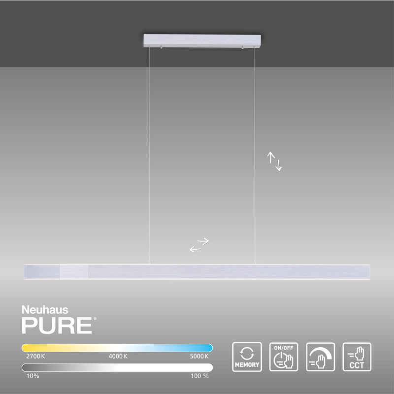 Lustra Paul Neuhaus PURE-LUME LED Aluminiu