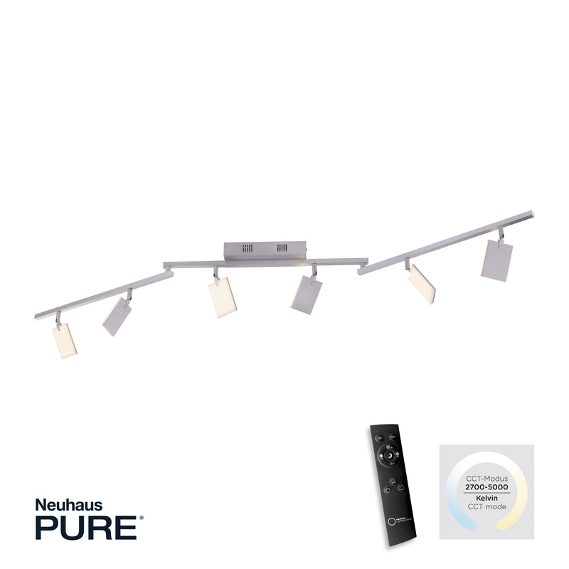 Plafoniera Paul Neuhaus PURE-MIRA 6xLED Aluminiu